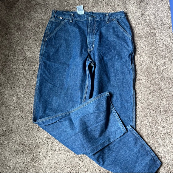 Carhartt FR Men's 36 x 34 2112 CAT2 Cargo Denim Pants - Picture 5 of 8